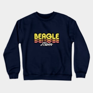 Retro Beagle Mom Crewneck Sweatshirt